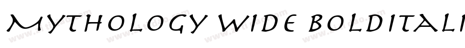 Mythology Wide BoldItalic字体转换